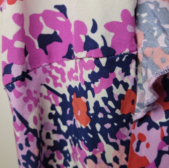 Rails Constance Purple Gardenia Resort Vacation Spring Floral Dress Size Medium - Picture 12 of 15